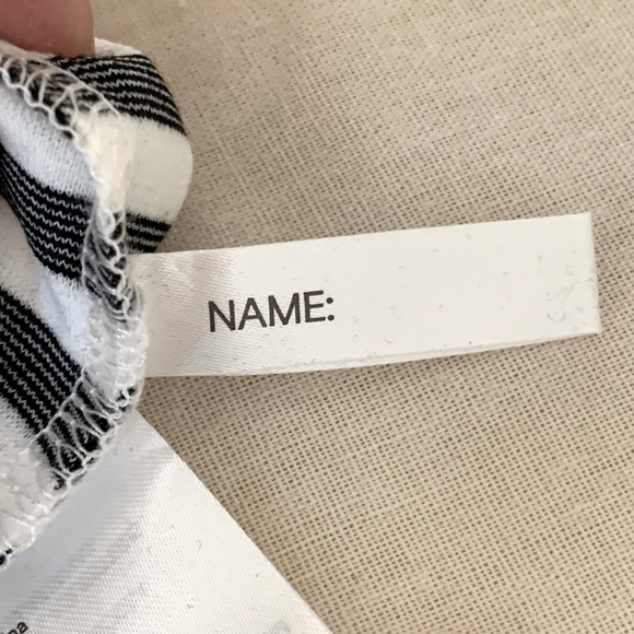 NWT H&M Ponte Knit Striped Sleeveless Dress Navy & White Summer Casual Size 4/6Y - Picture 16 of 16